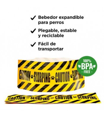 LLUKU DRINKER FOR DOGS AND CATS CAUTION DOG 