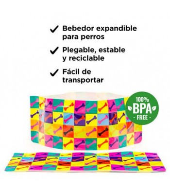 LLUKU DRINKER FOUR CHIENS ET CHATS BONES DOG 