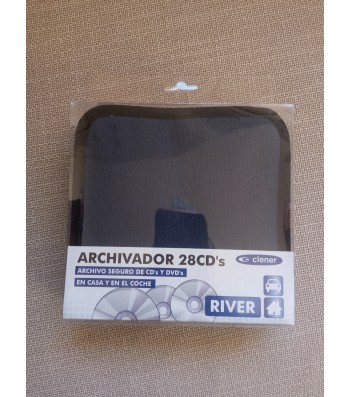 Porta 28 CD-DVD arxiu per CD i DVD blau mari 