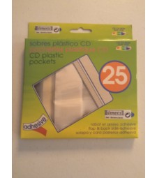 25 FUNDES 1 CD PLASTIC ADHESIVES  