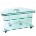 Glass TV+DVD  table with swivel base Ref. 59663 